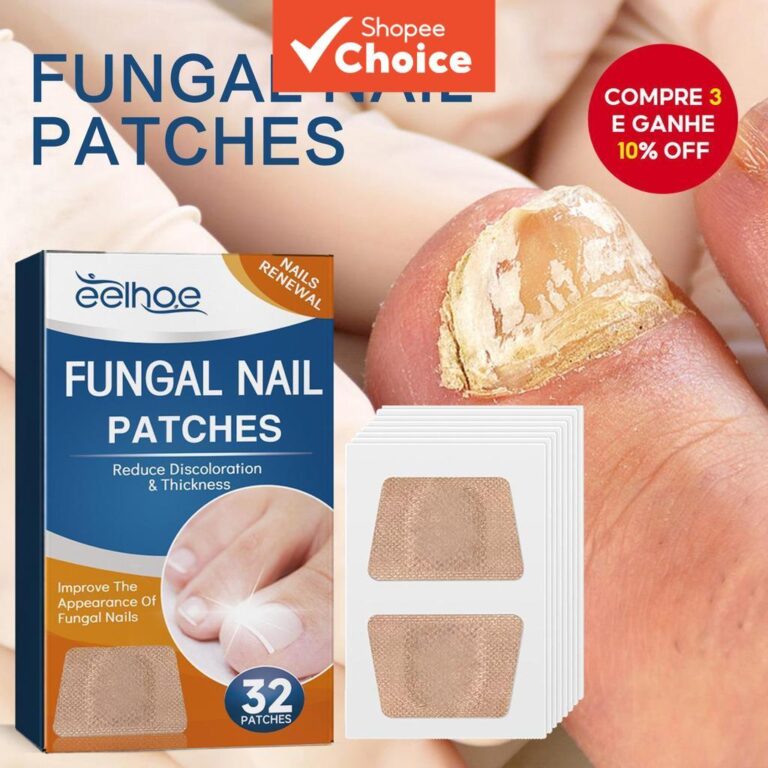 32/64PCS Adesivo Reparador de Unhas dos Pés Cinza