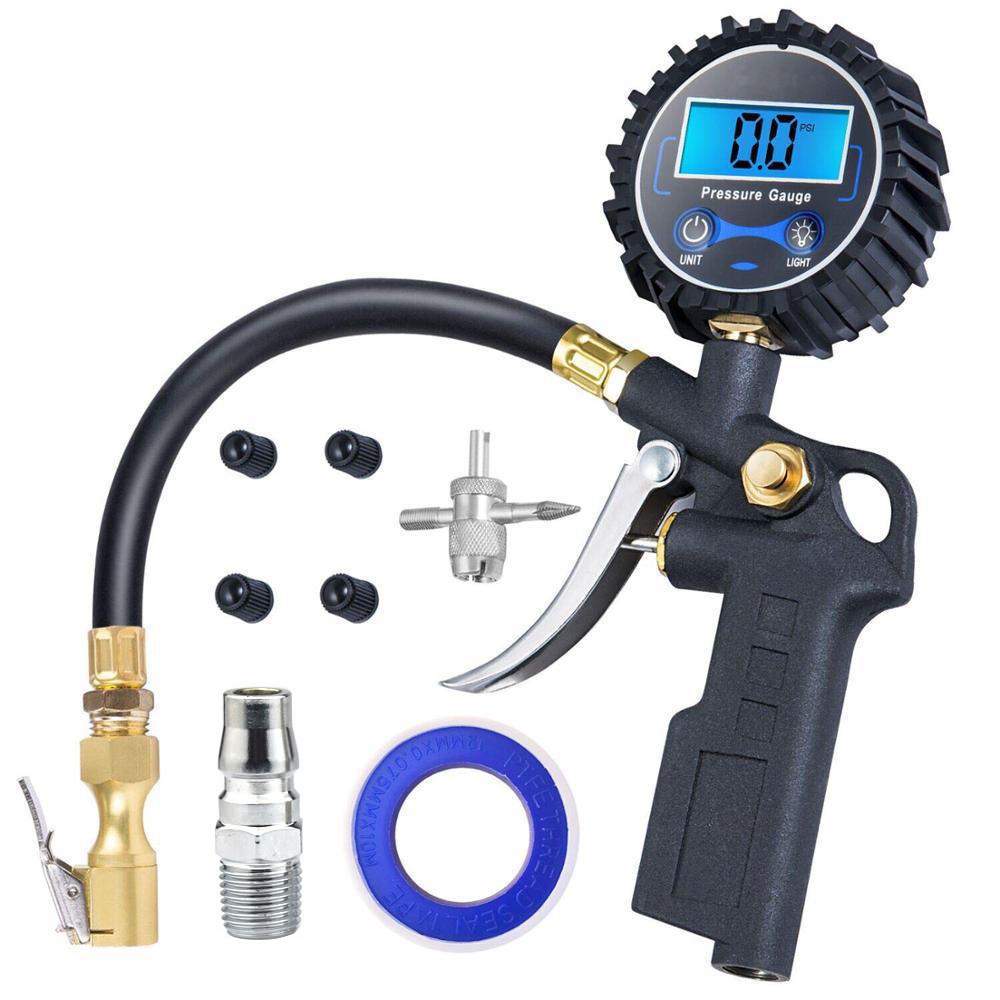 Calibrador E Inflador De Pneus Digital 0-250psi 1/4 Bsp