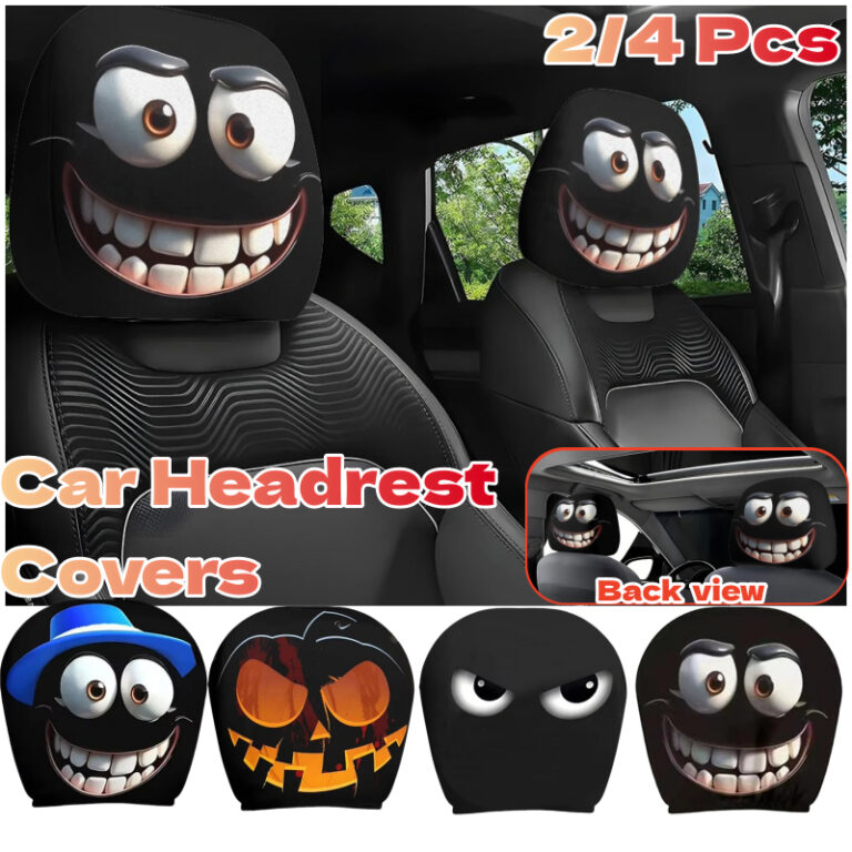2/4 Pçs Rosto Sorridente Impresso Fronha De Carro