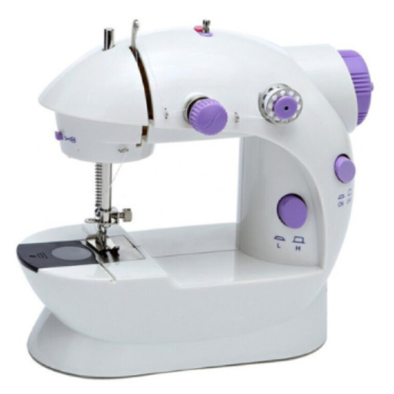 Mini Máquina De Costura Reta Portátil Com Pedal