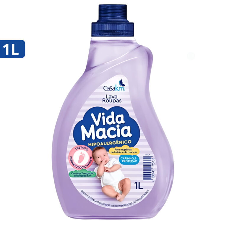 Sabão Líquido Lava Roupas Vida Macia Baby 1L