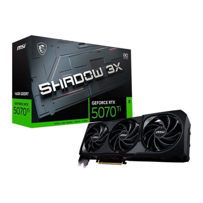 Placa de Video MSI GeForce RTX 5070 Ti Shadow 3X O