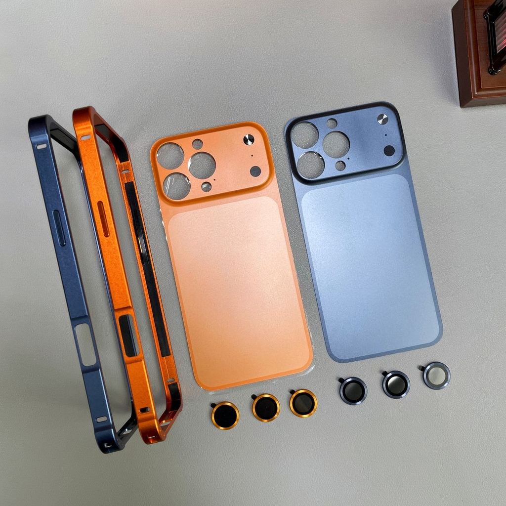 3-Em-1 Capa De Telefone Change 17 Pro Max Metal Frame Capinha iPhone 17 pro max celular 16promax 15