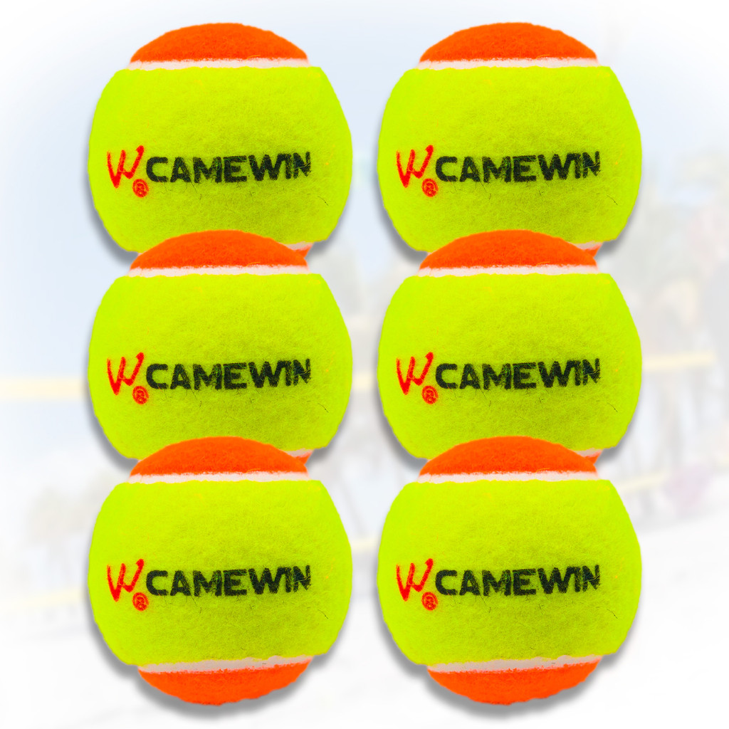 Kit 6 Bolas Beach Tennis Stage 2 Profissional Tenis Praia Treinamento Tamanho Oficial