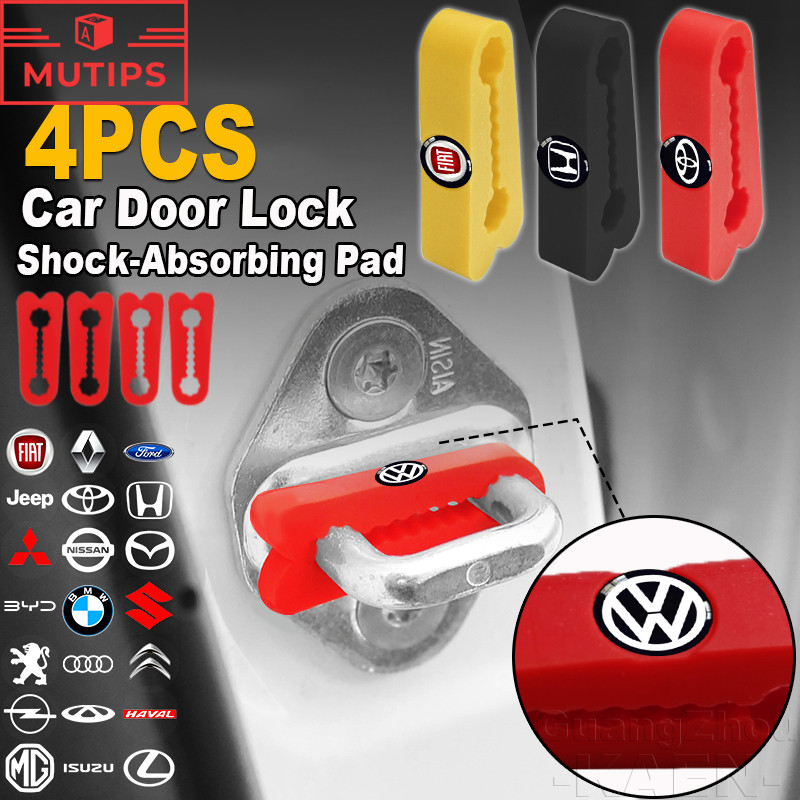 MUTIPSAlmofada Amortecedora Para Fechadura De Porta De Carro , Tira Protetora De Silicone