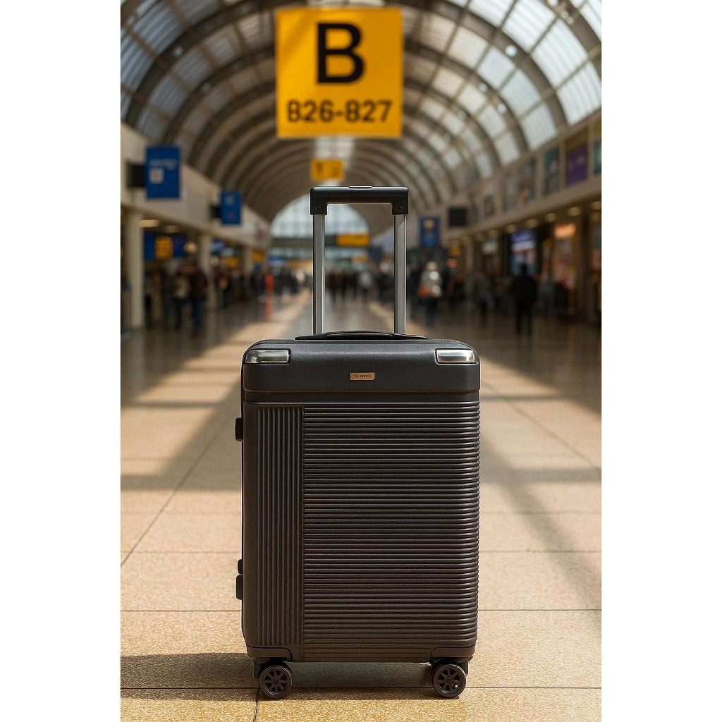 Mala de Viagem 23kg ABS Média Zíper Antifurto Rodinhas 360° Cadeado TSA