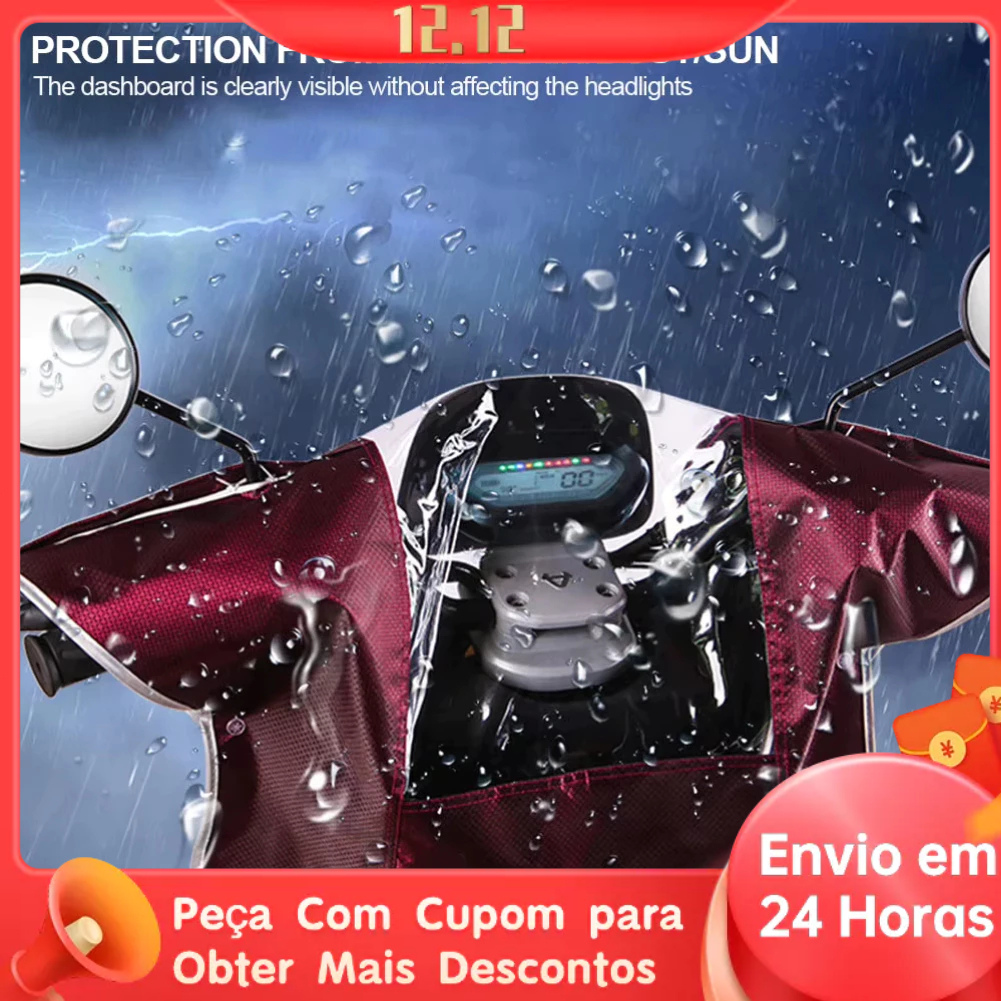 capa protetora para motocicleta universal, Protetor de painel, impermeável, antipoeira, proteção sol