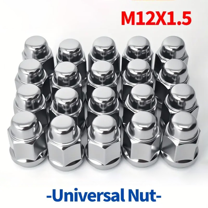 16 porcas de carro de roda modificadas com soquete hexagonal M12x1.5 * 30mm