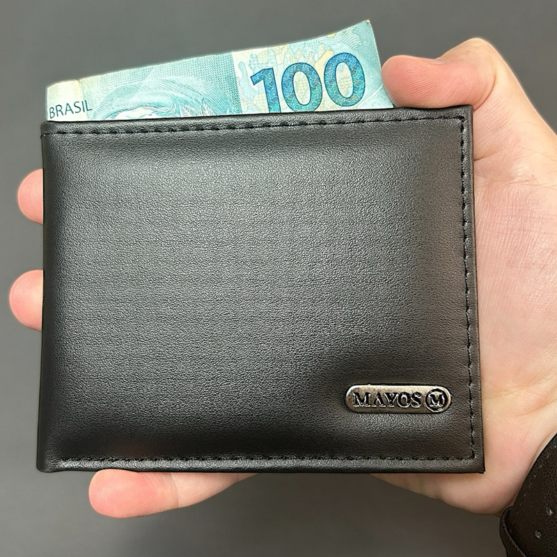 Carteira Masculina Couro P.U – MAYOS WALLET.