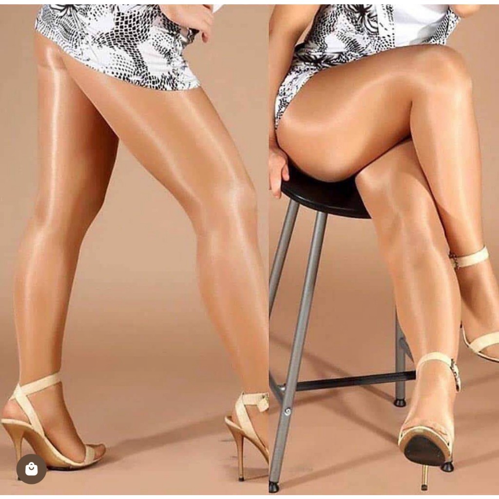 70d Meias Femininas de Cetim Brilhante Meia Calça Anti Celulite