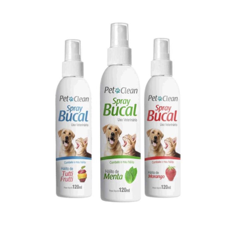 Spray Bucal p/ Cães Gatos Combate Mau Hálito Pet
