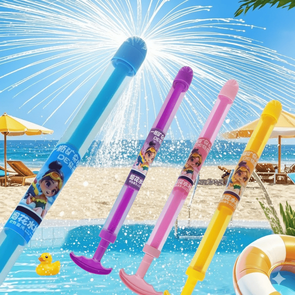 Lança Água Pump Infantil Brinquedo Super Jato Longo para Piscina e Praia