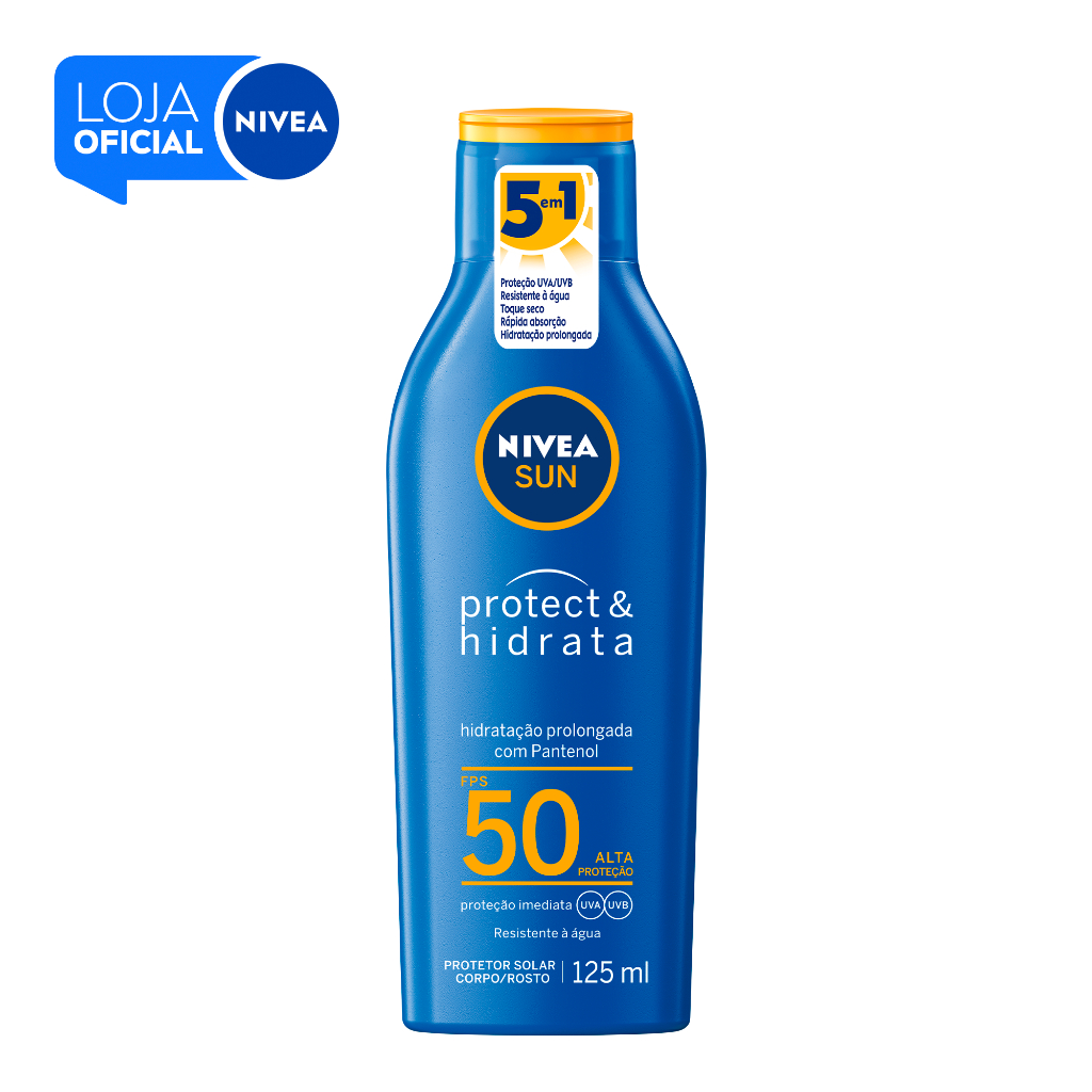 NIVEA SUN Protetor Solar Protect E Hidrata FPS 50 125ml BBB 26