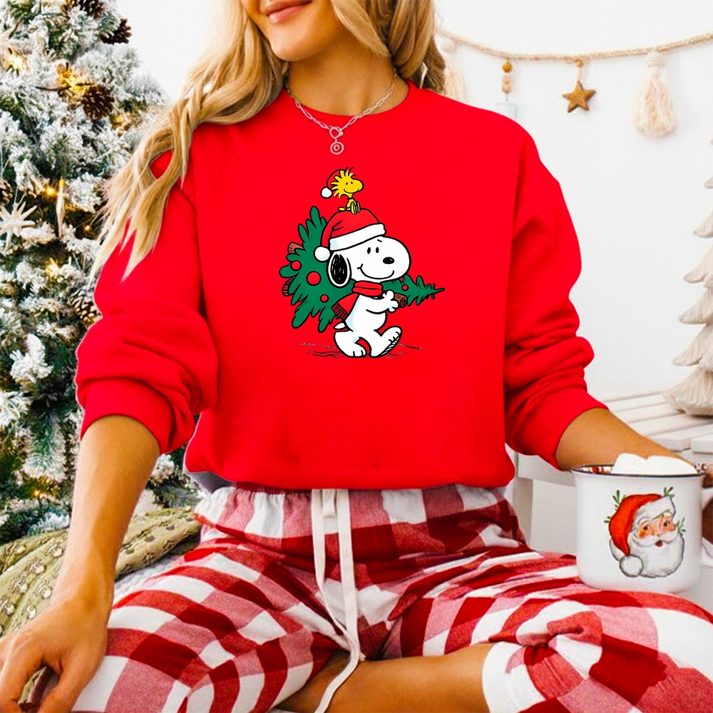 Moletom Confort Natal Gola Careca Feminino SNOPP NOEL Alta Qualidade Premium Envio Rapido  – 908