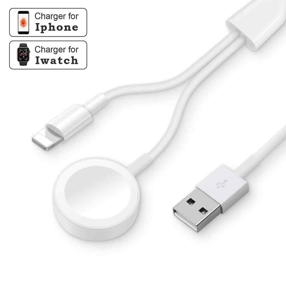 Cabo 2 Em 1 Iwatch E iPhone Carregador Apple Watch Celular Sem Fio 1m 4FT M1886