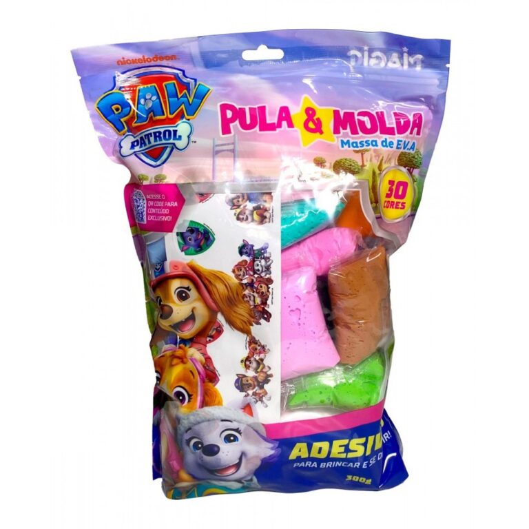 Massa de Modelar EVA Pula e Molda 300g Cores Sorti