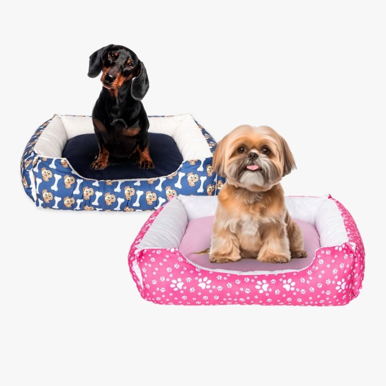 Cama Pet Quadrada para Cachorros e Gatos Acolchoad