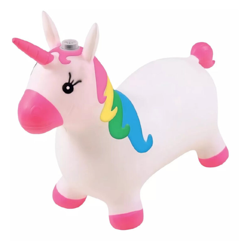 Cavalinho Upa Upa Unicórnio Com Som Inflável Poc