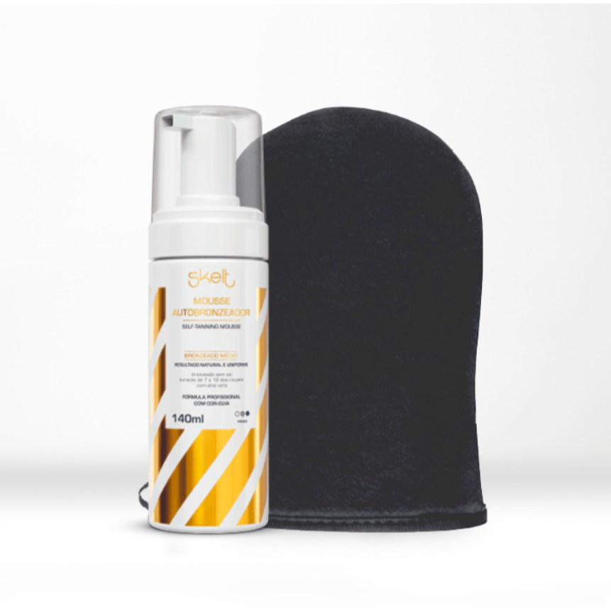 Kit Autobronzeador Iniciante Bronzeado Médio  – Mousse Autobronzeador + Luva Aplicadora