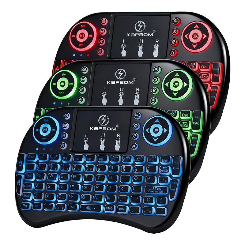 Mini Teclado Controle Usb Touchpad Smart Tv Pc Ps3- Iluminado para Xbox360 / PS3 / Pcs / Notebooks