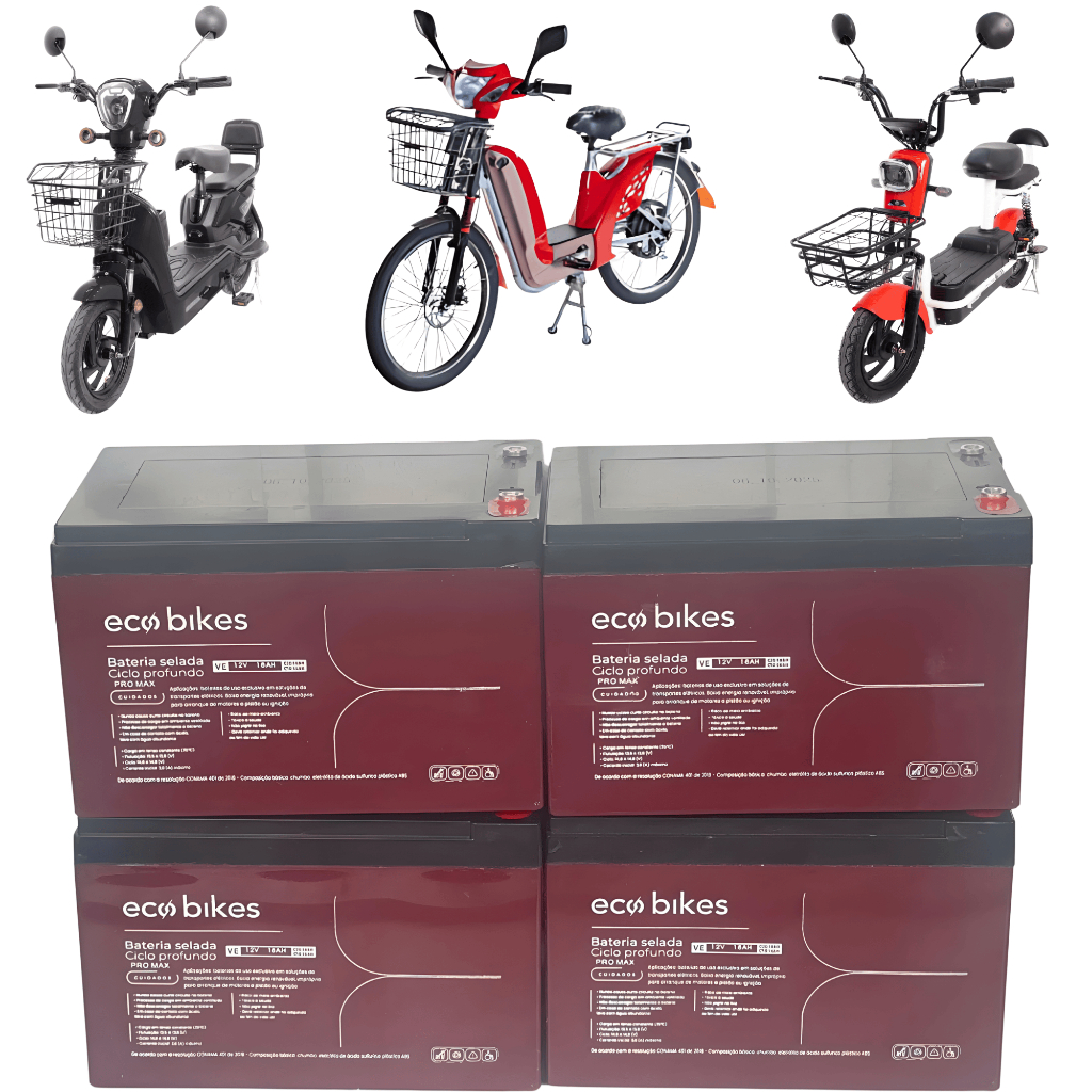 Bateria Selada Ciclo Profundo 12V 18ah para bicicleta elétrica , scooter, patinete elétrico e cadeir