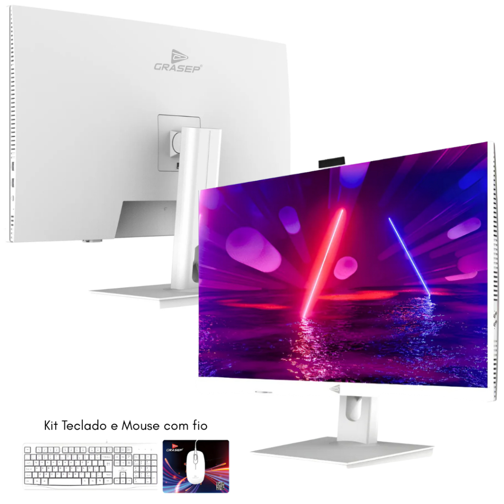 Computador All in One Tela 23.8 i7 6500U 16GB SSD 256GB Full HD Webcam integrada WiFi Windows 11 Pro