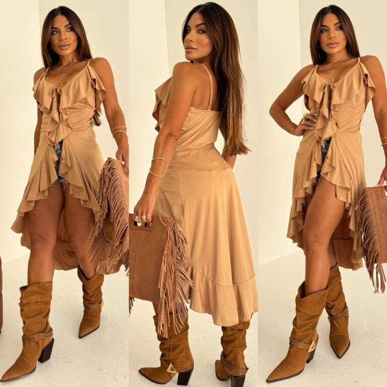 Conjunto Feminino de Renda festa do Neon  Cropped 