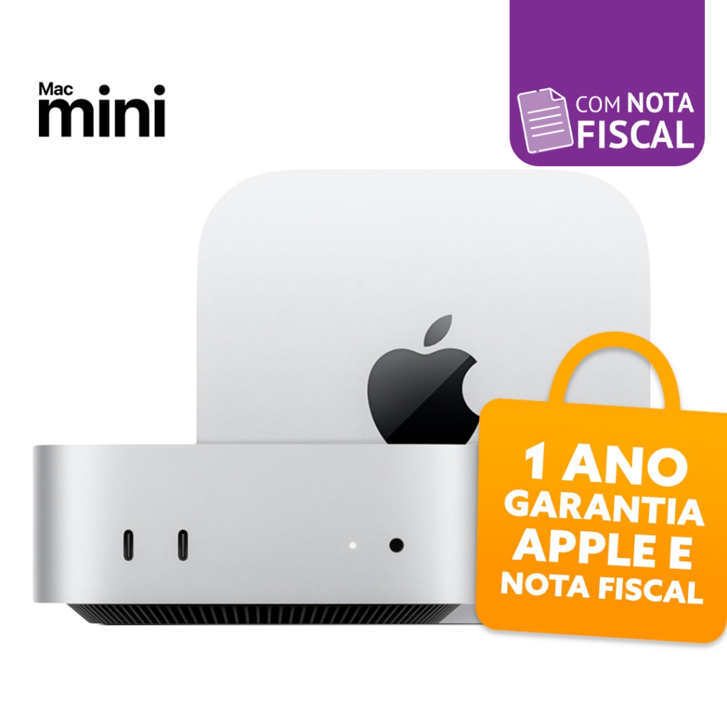 Mac Mini M4 Apple 16GB 256GB SSD Novo Original Lacrado com Nota Fiscal