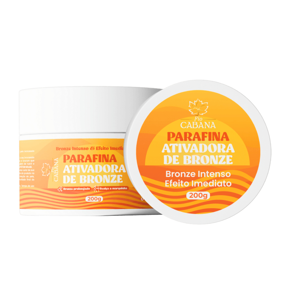 Parafina Ativadora de Bronze Fio Cabana 200g | Bronze Intenso Rápido Pele Iluminada Nutrição