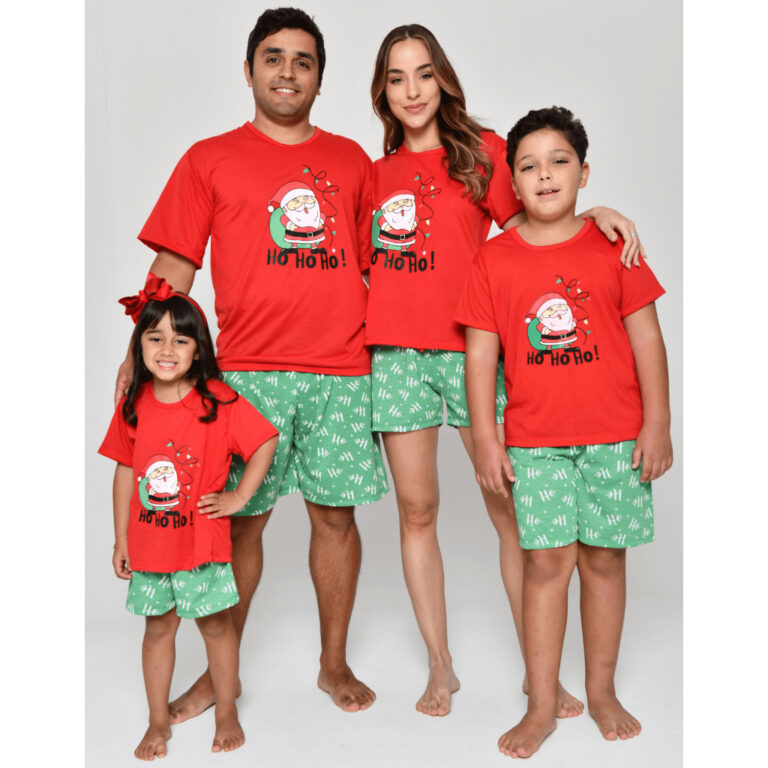 Familia Natalina Pijama Noel Combinandos Kit Tal P