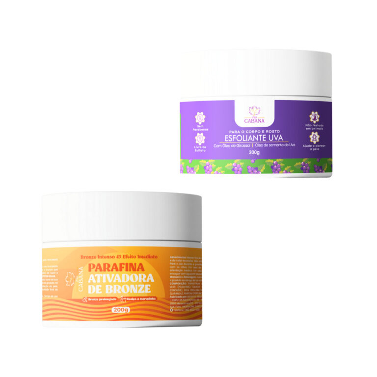 Kit Esfoliante Uva 300g + Parafina Bronze 200g Fio