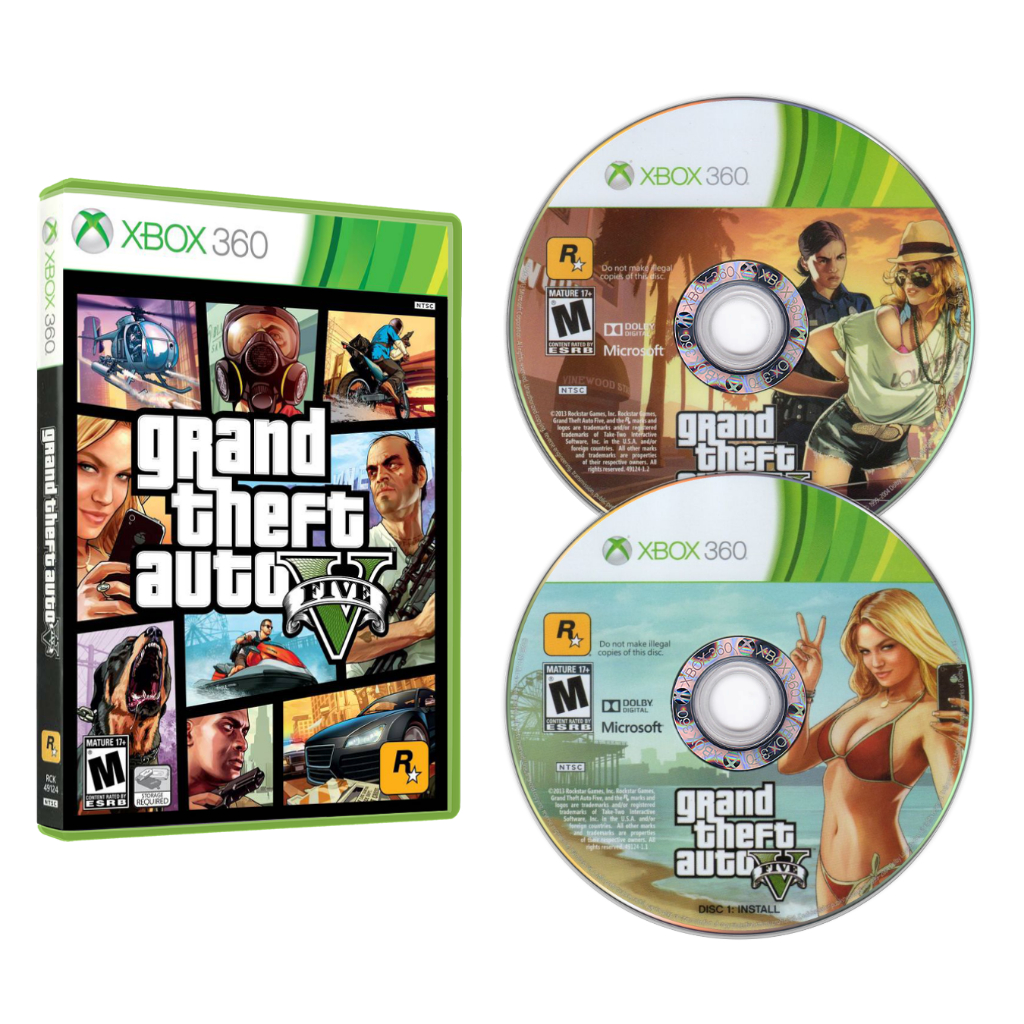 Jogo GTA Grand Theft Auto V para Xbox 360 legendado Português Mídia Física Desbloqueado