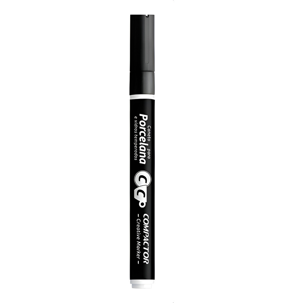 Marcador Porcelana- Creative – Compactor Cor Preto