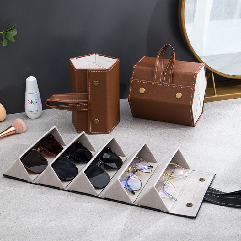 porta óculos estojo portátil organizador viagem 