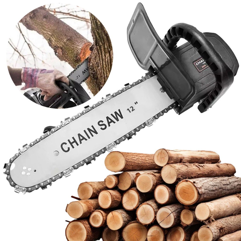 Adaptador Motoserra Esmerilhadeira Lixadeira 12 Corrente Afiada Alta Potência Corte Rápido Madeira E