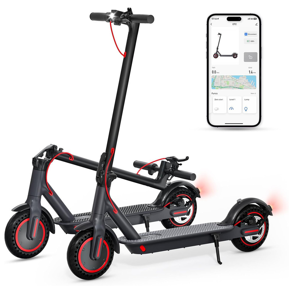 Patinete Elétrico 500W Dobrável 30km de Autonomia Pneus Anti-Furo Suspensão Dupla Frete Grátis