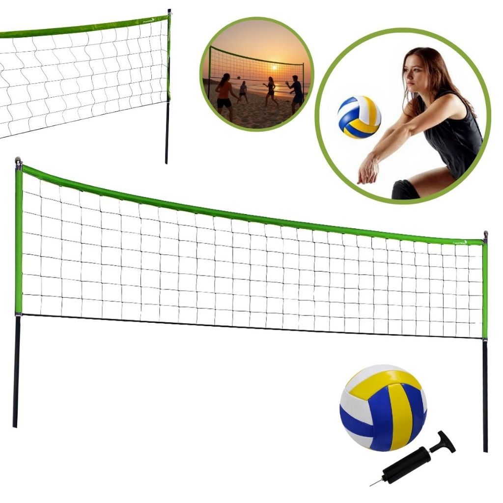 Rede Com Suporte Beach Tennis Acompanha Bola De PVC ImportWay