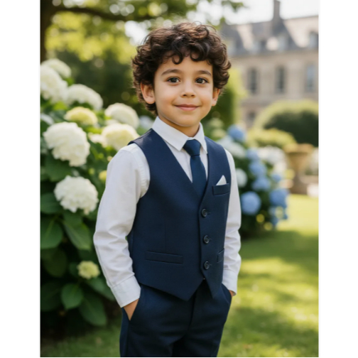 Colete Social Masculino Oxford Infantil Juvenil Az