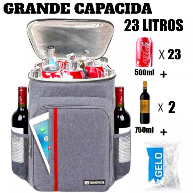 Mochila Térmica Cooler Cerveja Termico Grande 23 