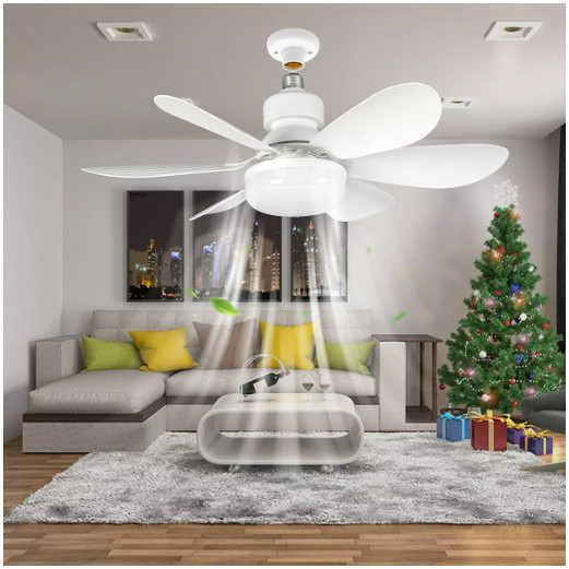 Ventilador de Teto com Lâmpada LED  52CM, Super S