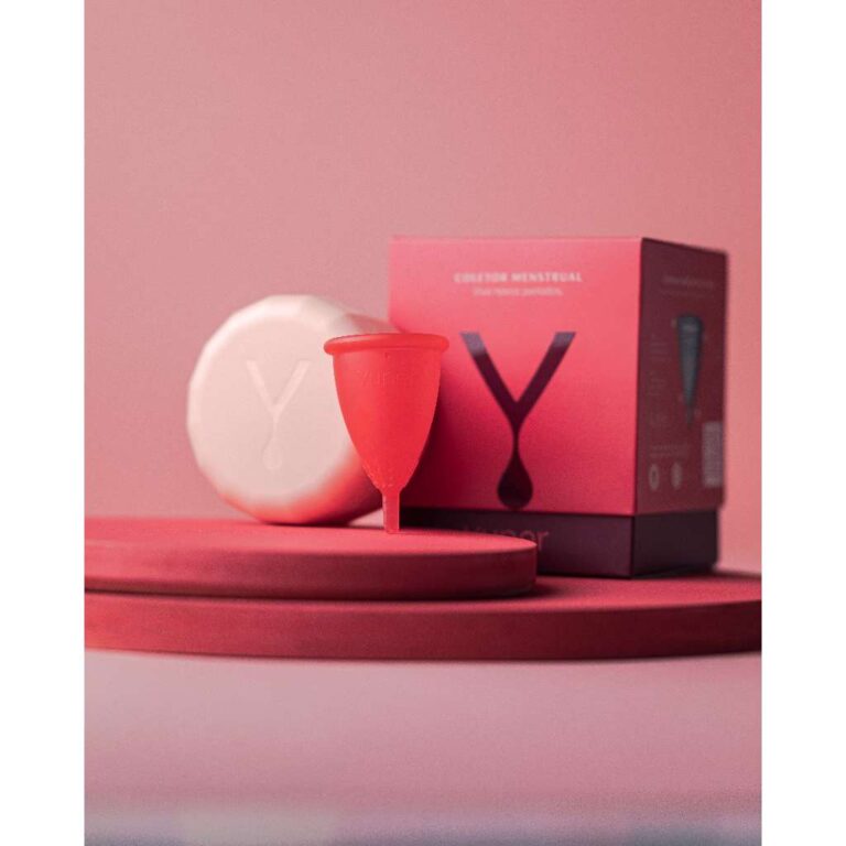 Coletor Menstrual Yuper Reutilizável e Porta Yupe