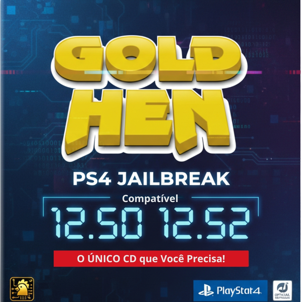 GoldHEN PS4 12.50 12.52 Desbloqueio BD-J – Todas Versões Anteriores