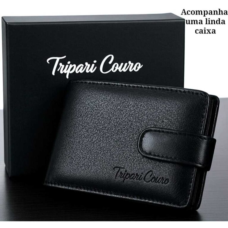 Carteira masculina Couro legítimo premium extra m