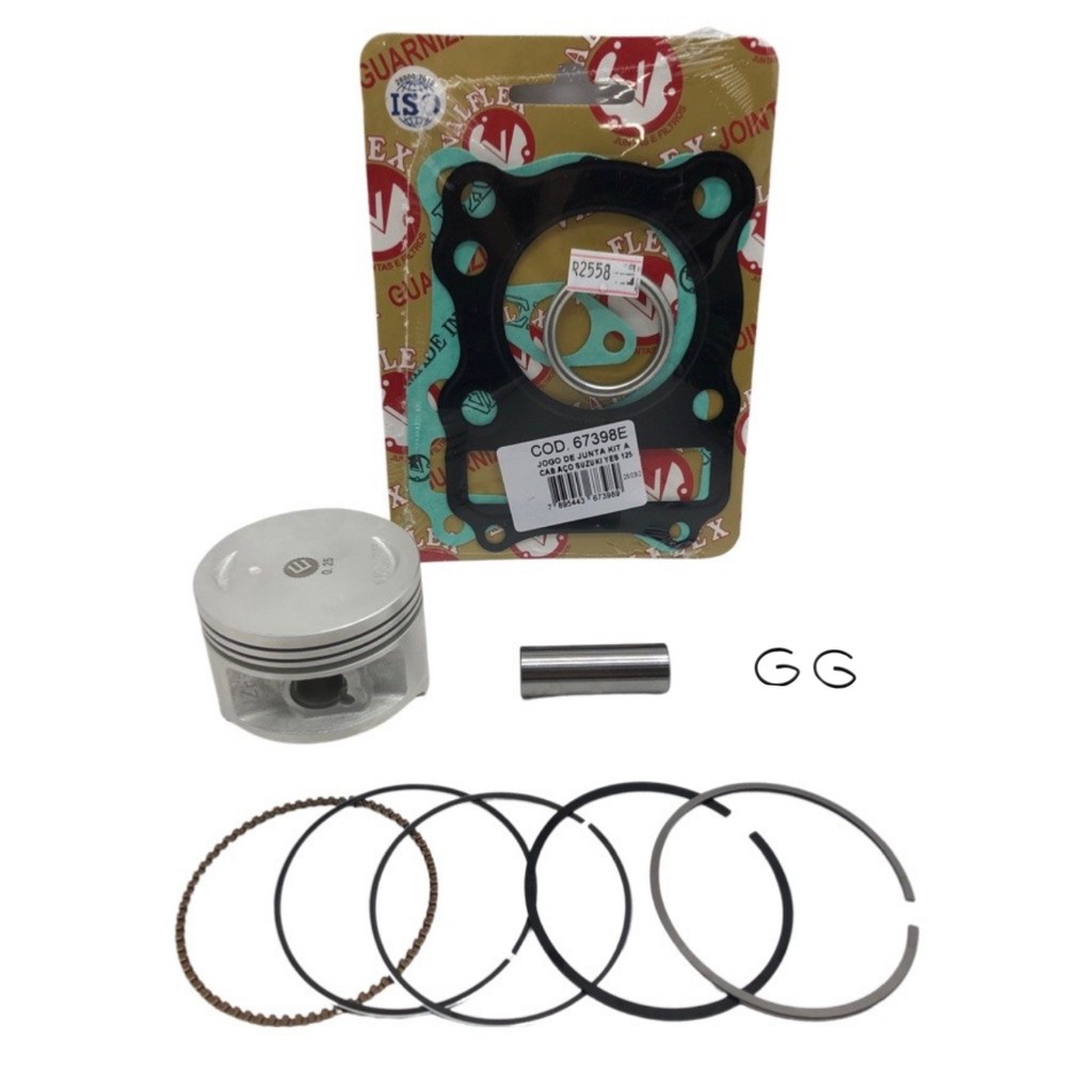 Jogo Junta Kit A + Kit Pistão 0,25  Intruder 125 08/16