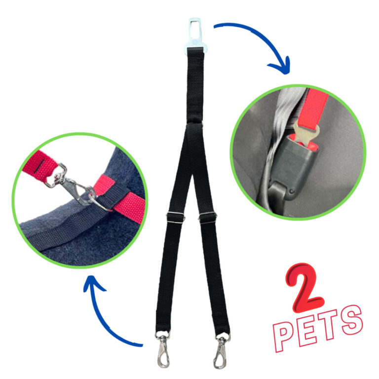 Cinto de Segurança Preto Duplo Inter Pets para C�