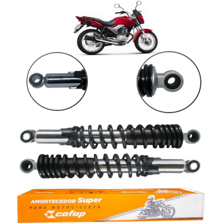 Par Amortecedor Traseiro Honda CG Titan  FAN 150 2004 à 2015 Original Cofap