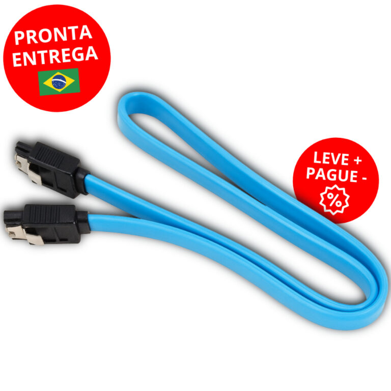 Kit CABO SATA 3.0 6Gb/s Alta Velocidade HDs SSDs c