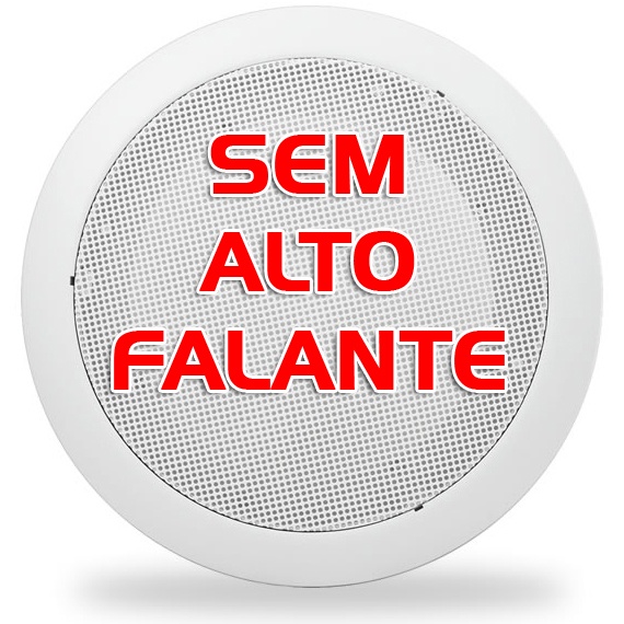 Arandela Redonda 6 Polegadas Branca Para Falante T