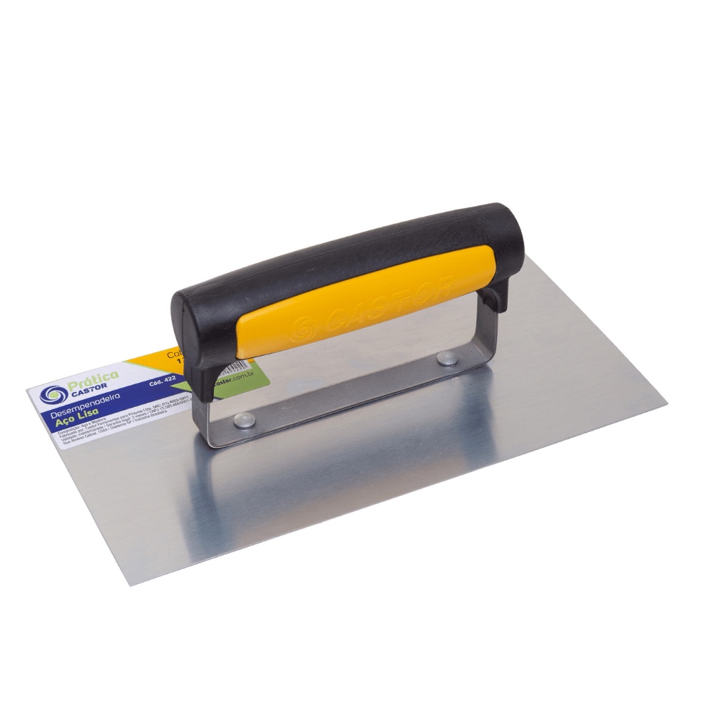 Desempenadeira aço 10x24cm Lisa Cabo fechado R