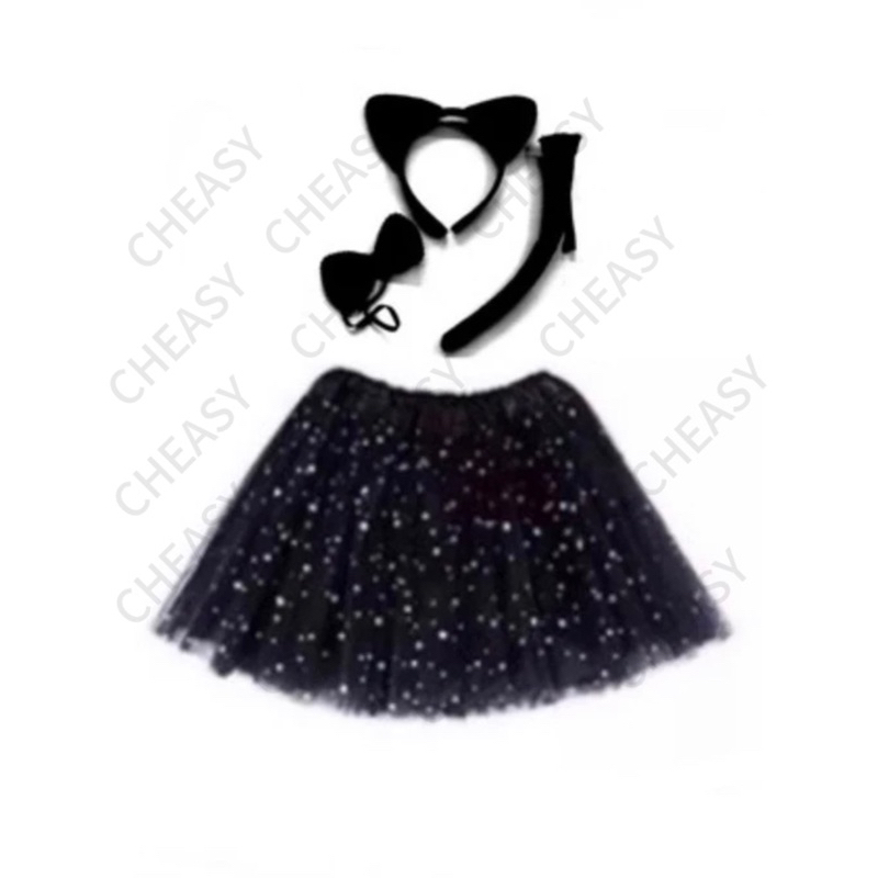 fantasia gatinho preta adulto